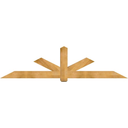 Ekena Millwork Kennewick Rough Sawn Timber Gable Bracket, Western Red Cedar, 108"W x 27"H x 6"D x 6"F, 6/12 Pitch GBW108X27X0606KEN00RWR